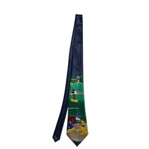 Vintage Mickey Unlimited Disney Mickey and Gang Golf Character Necktie